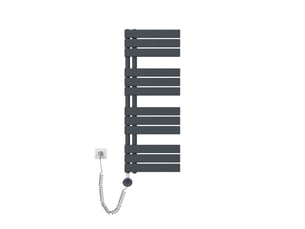 Emke radiateur sèche-serviettes électrique 1041x400 mm, gris anthracite 400w, wifi, modes intelligents, ipx4