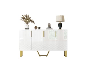 Buffet 4 porte(s)   DESVIAE  - 140 cm coloris blanc 