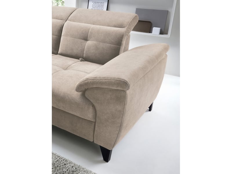  Canapé d'angle beige 5 places angle gauche 5 places confort inferno  - Conforama B