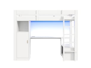 Lit superposé 90x200 cm PHOEBE CAT coloris blanc