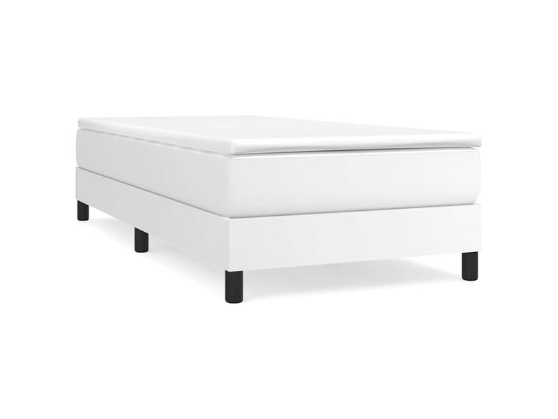  Lit simple- lit adulte -  cadre de lit à lattes blanc 100x200 cm similicuir  - Conforama A