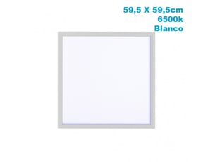 Panneau led encastrable abrila lino 48 w 4800 lm 6500 k blanc 1 x 59,5 x 59,5 cm découpe 59 x 59 cm