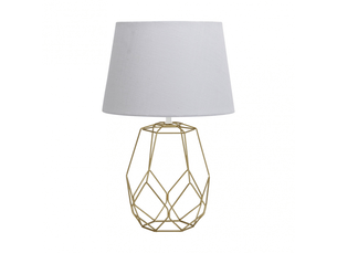 Lampe à poser fabrilamp labeo e27 coloris doré 51,5 x 33 x 33 cm