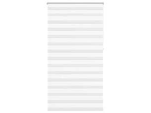 Store vénitien zebra, store de fenêtre 120,9 x 230 cm, largeur du tissu 116,7 cm, blanc cf48201