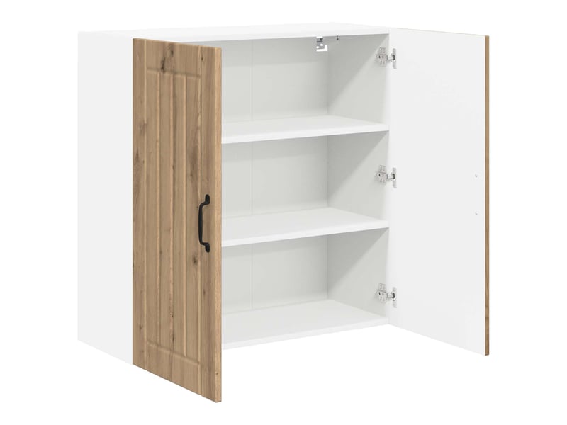  Meuble mural de cuisine, armoire de cuisine chêne artisanal 80x31x80cm shl1886  - Conforama E