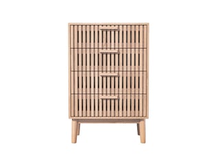 Commode 4 tiroir(s)      coloris naturel largeur 91 cm