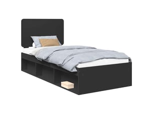 Lit simple 100x200 cm    coloris noir