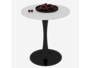 Table basse rond(e) coloris bicolore KOVIEA  - 70 cmx70 cm