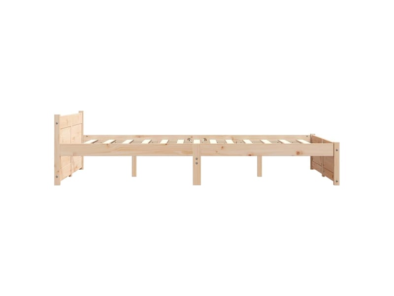  Lit double- lit adulte -  cadre de lit sans matelas bois massif 120x200 cm  - Conforama D