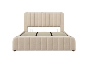 Lit coffre 180x200 cm <strong>SWEIKO</strong>  <strong></strong> coloris beige