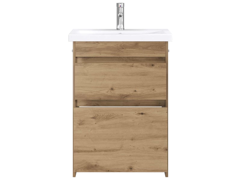 Ensemble de mobilier de salle de bain chêne artisanal shl3272  - Conforama C