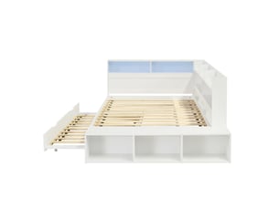 Lit coffre 120x200 cm LEYTN   coloris blanc