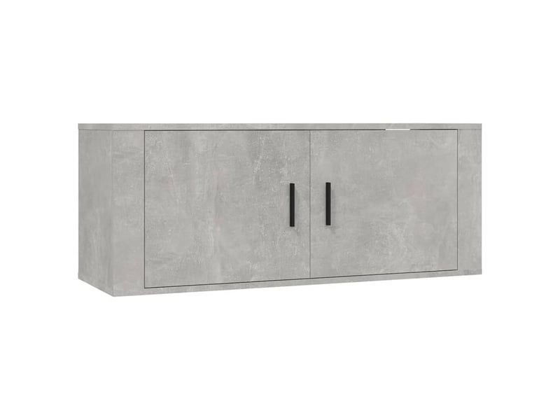 Ensemble de meubles tv 3 pcs gris béton bois d'ingénierie shl6816  - Conforama D