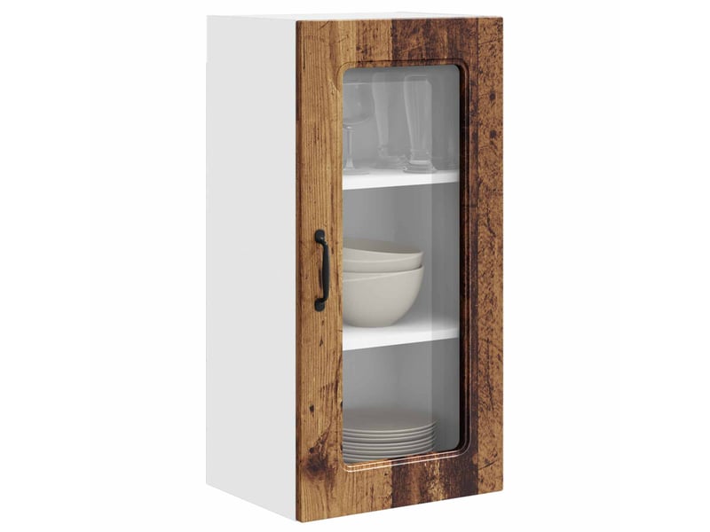 Meuble mural de cuisine | armoire de cuisine bois ancien 40x31x80cm shl615 - Conforama C