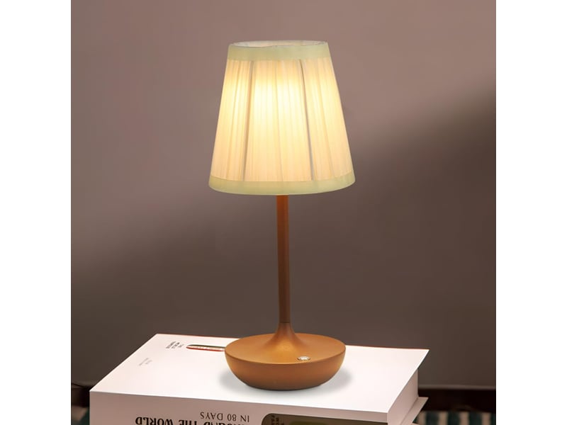 Lampe de table led sans fil rechargeable, tactile et dimmable, 3 couleurs de lumière, batterie 1200 mah, usb - Conforama C