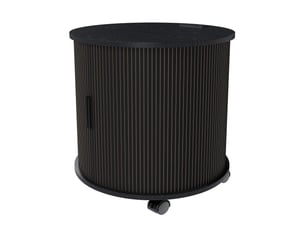 Table de chevet 60x60x60 cm avec station de charge noir