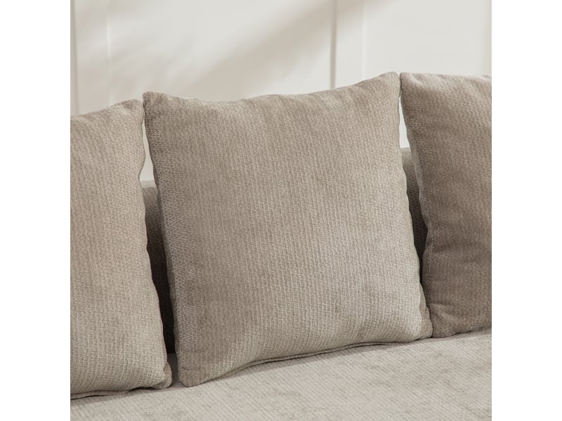  Canapé modulable en tissu chenille gris, design contemporain pour salon, confort moelleux et moderne  - Conforama E