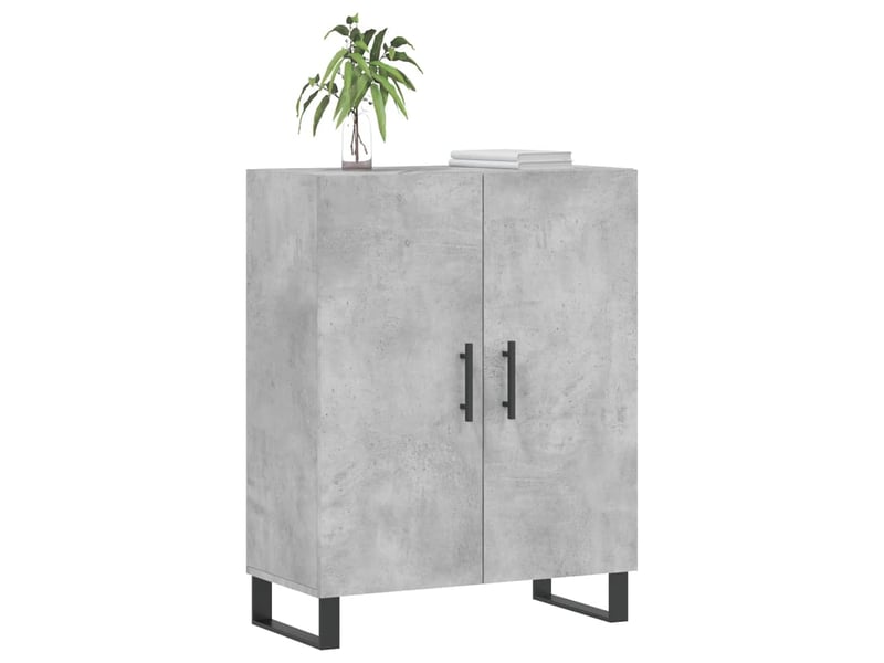  Buffet - bahut - meuble de rangement gris béton 69,5x34x90 cm bois d'ingénierie  - Conforama C