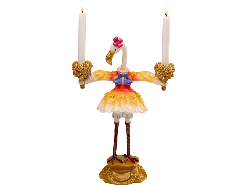  chandelier flamant rose royal 45cm  - Conforama E