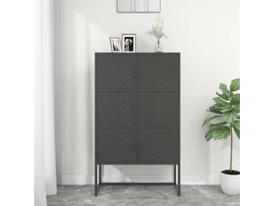 Buffet 6 porte(s) - 80 cm coloris noir