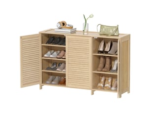 Meuble à chaussures 18 paire(s)  <strong>PANGIVO</strong>  <strong></strong> coloris naturel