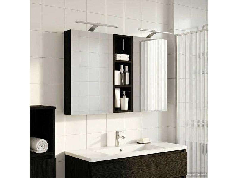  Ensemble de meubles de salle de bain 3 pcs 100x10.5x60.5 cm shl6962  - Conforama D