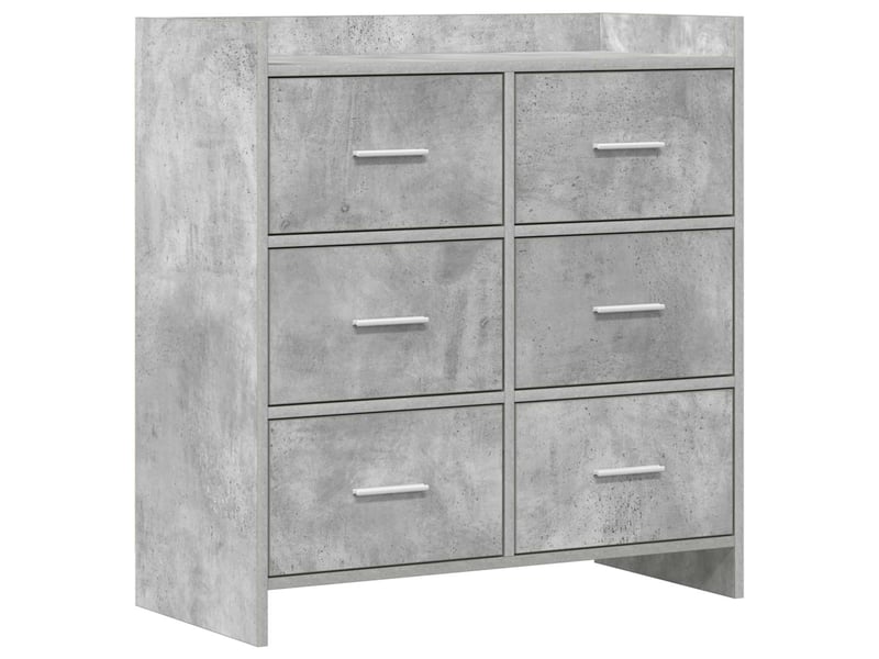  Buffet - bahut - meuble de rangement gris béton 75 x 33 x 80 cm bois d'ingénierie  - Conforama A