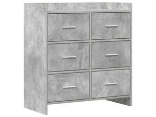 Buffet - bahut - meuble de rangement gris béton 75 x 33 x 80 cm bois d'ingénierie