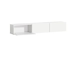 Meuble tv coloris blanc  <strong></strong>  <strong></strong>