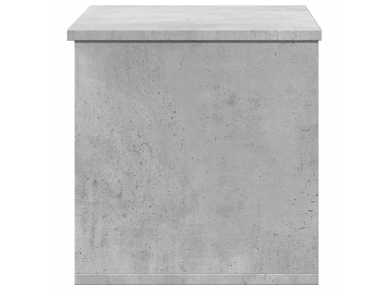  Boîte de rangement, coffre de rangement gris béton 60x35x35 cm bois d'ingénierie  - Conforama E
