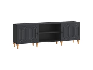 Meuble tv coloris noir 150 cm <strong></strong>  <strong></strong>