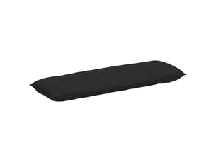 Coussin de dos, coussin de dossier noir 160 x 19 x 50 cm tissu cf54826