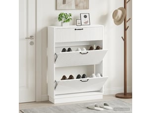 Meuble à chaussures 3 paire(s)  <strong></strong>  <strong></strong> coloris blanc