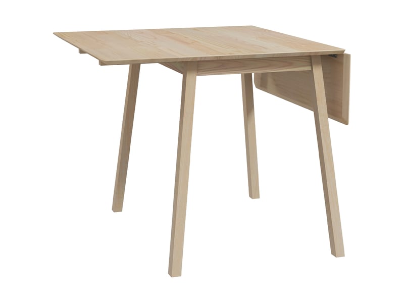 Table de salle à manger pliante pour 2 à 4 personnes avec 2 abattants, en bois de pin, pour cuisine et salle à manger - Conforama A