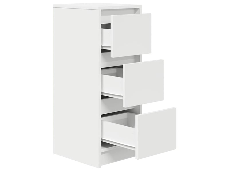  Buffet - bahut - meuble de rangement blanc 29,5x34x76 cm bois d'ingénierie  - Conforama E