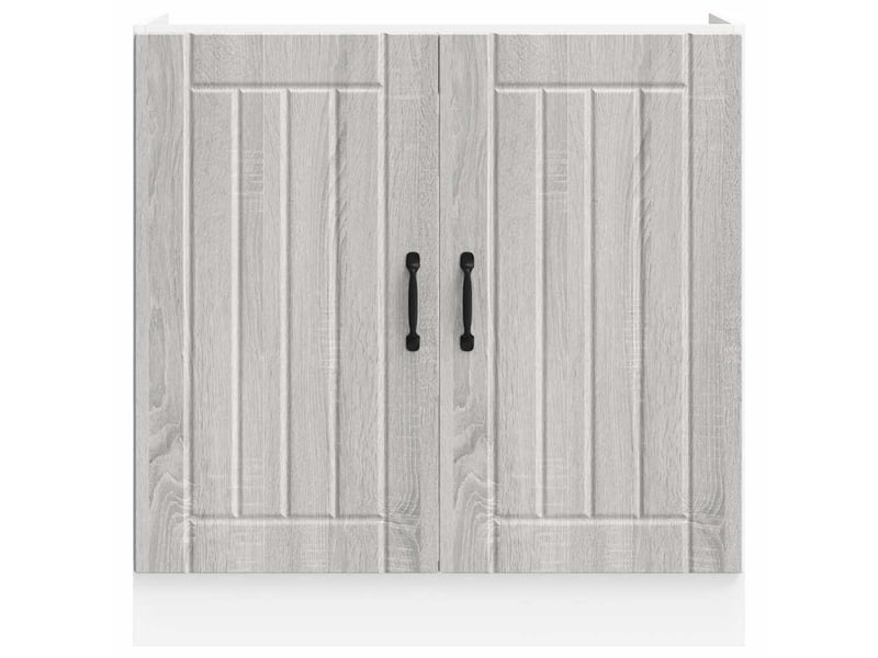  Meuble de cuisine, meuble de base de lavabo sonoma gris bois d'ingénierie shl2637  - Conforama D