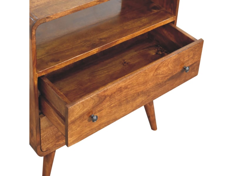  Artisan furniture commode incurvée nordic charm en bois massif  - Conforama E