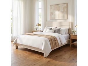 Lit 2 places 140x200 cm <strong></strong>  <strong></strong> coloris beige
