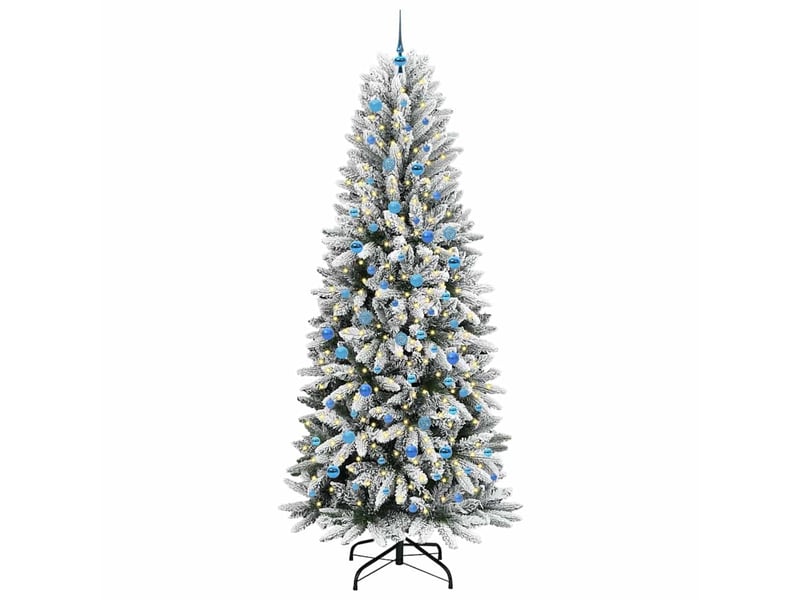 Sapin de noël artificiel, arbre de noël blanc 240 cm shl7421 - Conforama C