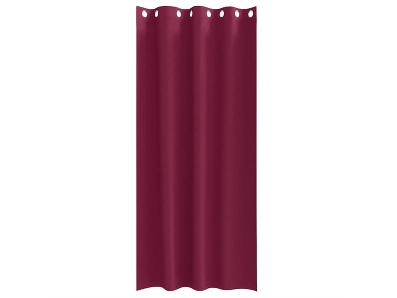  Lot de 2 rideaux occultants, rideaux black-out avec anneaux bordeaux 260 x 140 cm cf44618  - Conforama D