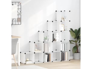 Cubes de rangement 15 pcs transparent pp