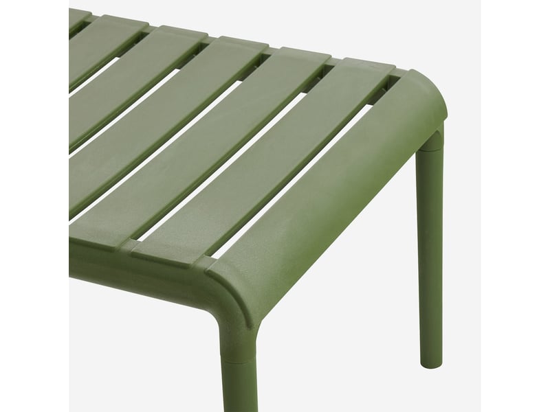  Table basse de salon et jardin en polypropylène arnad - vert foncé  - Conforama D