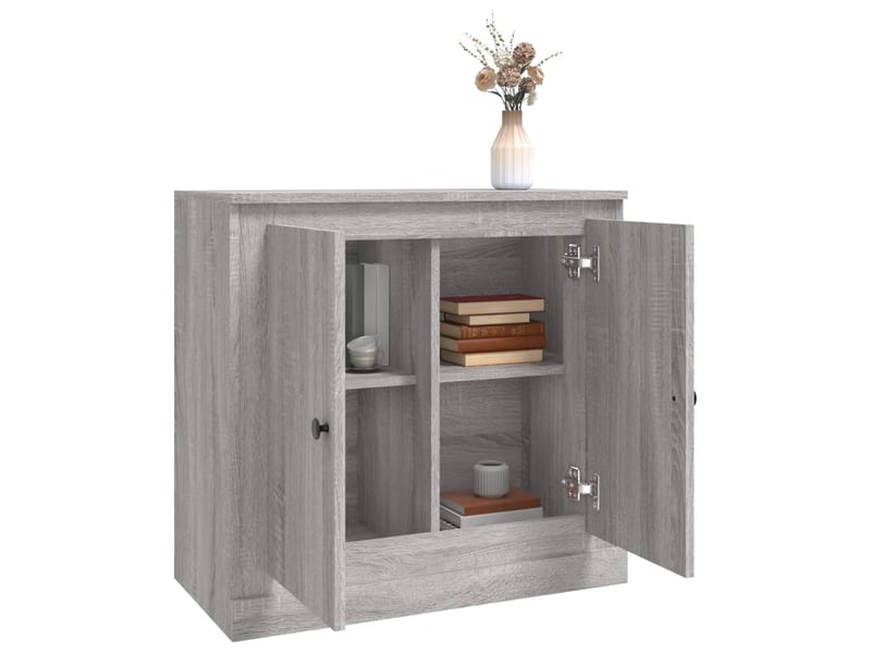  Buffet - bahut - meuble de rangement sonoma gris 70x35,5x67,5 cm bois d'ingénierie  - Conforama E