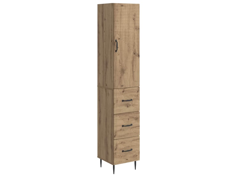Ensemble de meubles 2 pcs, rangement de salon 33 x 34,5 x 90 cm bois d'ingénierie shl7333 - Conforama A