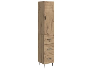 Armoire <strong></strong> <strong></strong> coloris bois clair largeur 33 cm