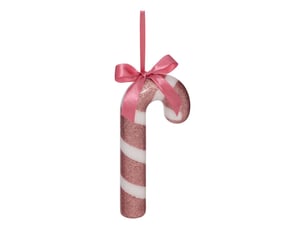 Suspension de sapin sucre d'orge en papier bicolore 19 cm