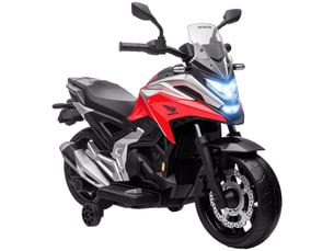 Moto électrique pour enfants 12v moto porteur honda pour enfants 3 à 6 ans avec musique, phares rouge
