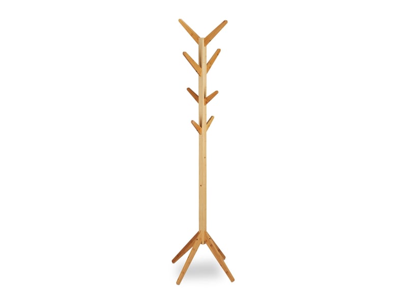  Portemanteau sur pied en forme d'arbre 180 x 40 x 40 cm pratique décoratif pour bureau couloir en bambou naturel 13_0004493  - Conforama A