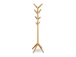 Portemanteau sur pied en forme d'arbre 180 x 40 x 40 cm pratique décoratif pour bureau couloir en bambou naturel 13_0004493