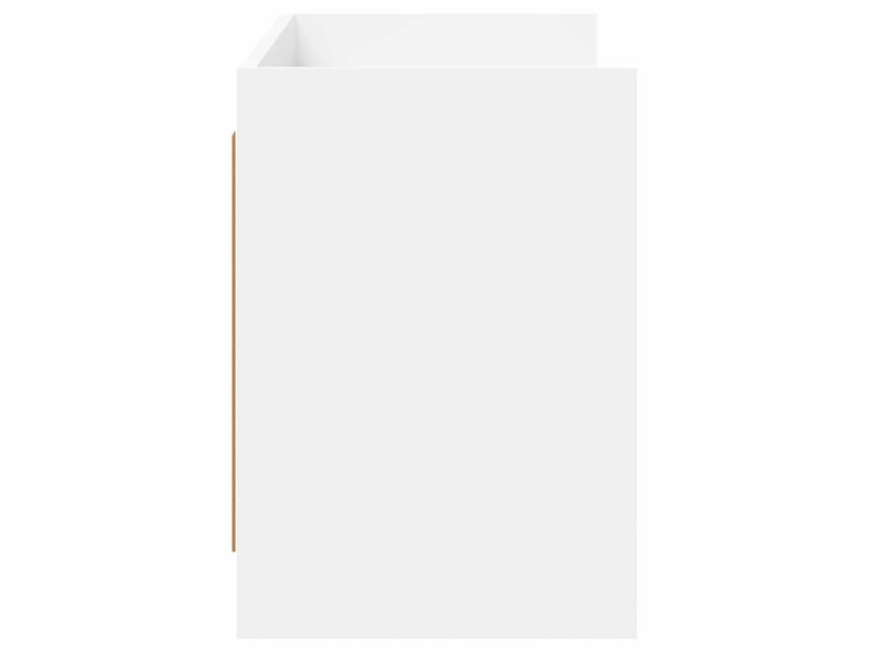 Meuble tv - banc tv - meuble de rangement 135 x 33 x 47 cm blanc bois d'ingénierie  - Conforama E